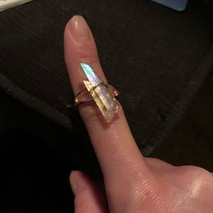 Crystal Quartz Ring Size 6